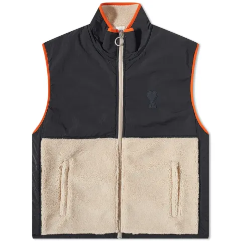 AMI Heart Logo Sherpa Gillet