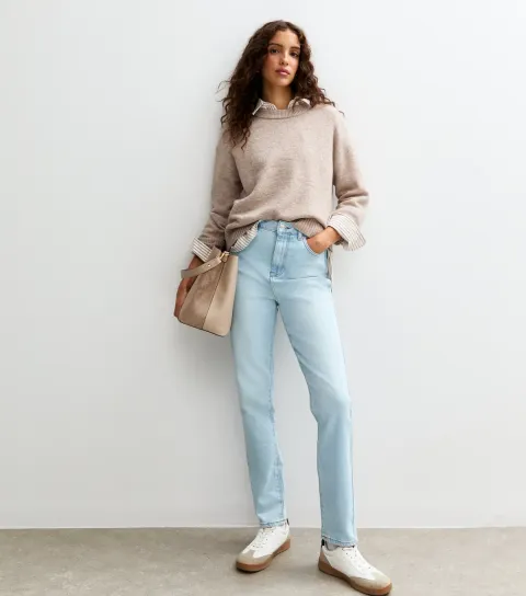 Women's Tall Light Blue Hannah Straight Leg Jeans