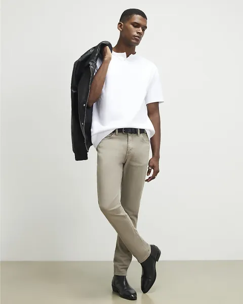 River Island Slim Fit Washed Jeans