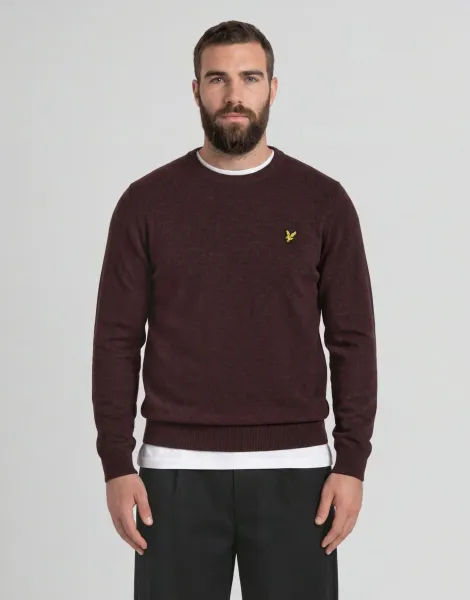 Lyle & Scott Lambswool Blend Crew Neck Jumper