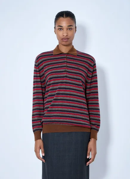 Striped Polo Sweater