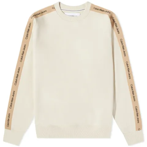 Contrast Tape Crew Sweat