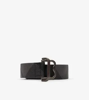 Check Webbing Belt in Iron grey - Men, Nylon