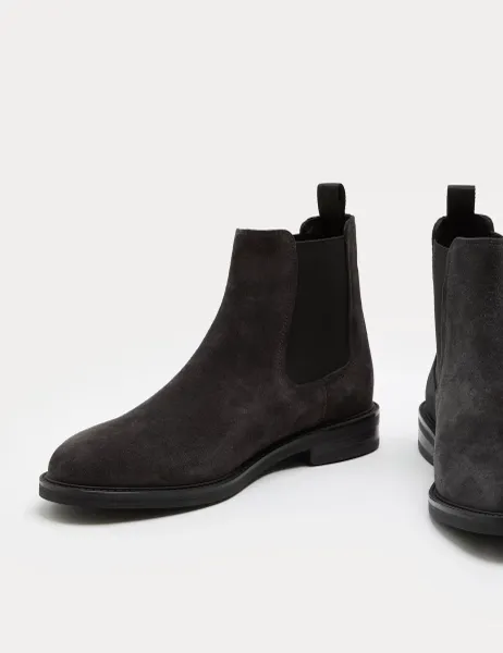 Marks & Spencer Suede Chelsea Boots Charcoal