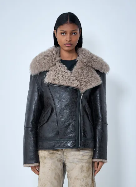 Leather Shearling Jacket