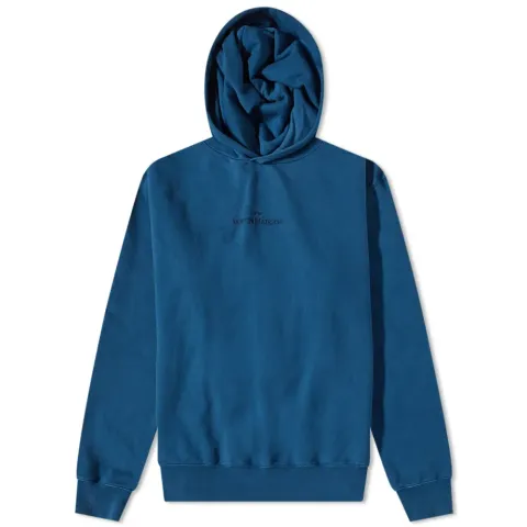 Embroidered Text Logo Hoodie