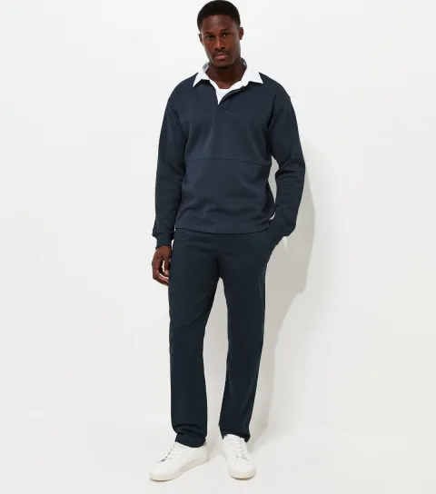 New Look Men's Navy Cotton Rich Slim Fit Chino Trousers