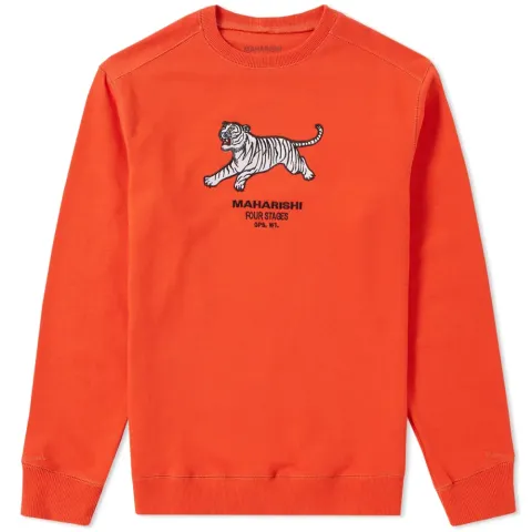 Tiger Embroidered Crew Sweat
