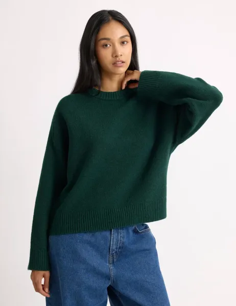 Albaray Raglan Sleeve Jumper Green