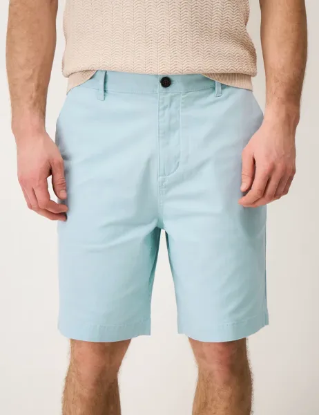 Crew Clothing Bermuda Stretch Chino Shorts Duck Egg