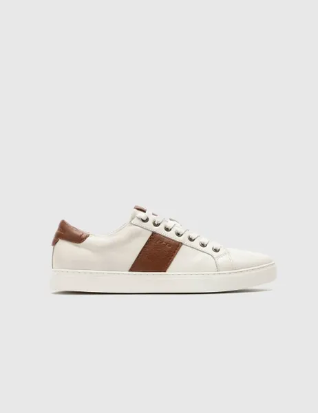 Rodd & Gunn Leather Lace Up Trainers White