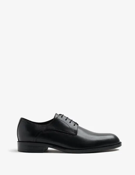 Boss Leather Derby Shoes Black