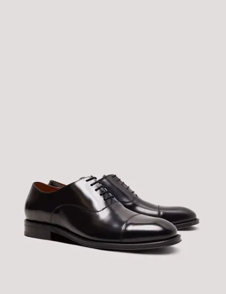 Hawes & Curtis Leather Oxford Shoes Black