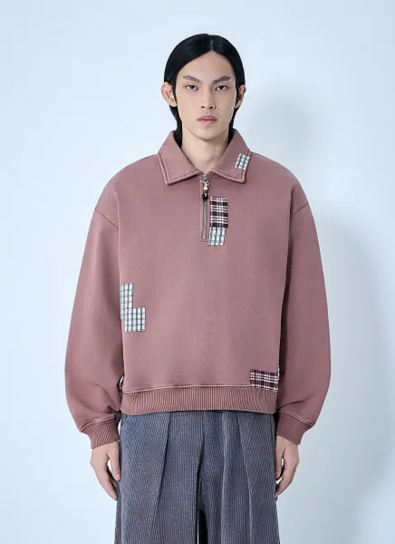 Geo Patchwork Sweatshirt