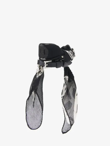Skull Scarf Double Wrap Bracelet