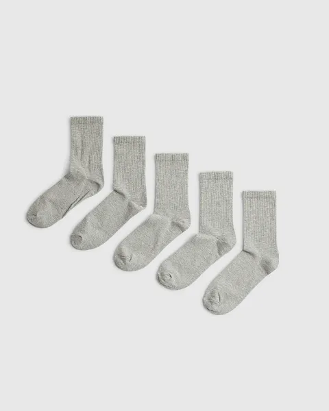 River Island Ribbed Tube Socks Pack Of 5 Socks