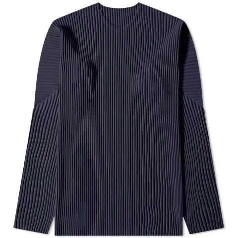 Long Sleeve Pleated T-Shirt