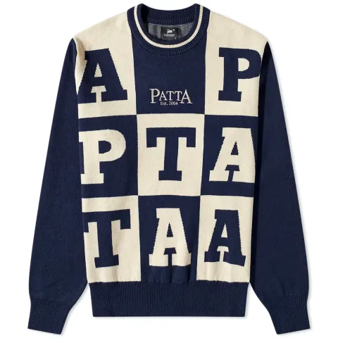 Alphabet Knit Crew Sweat