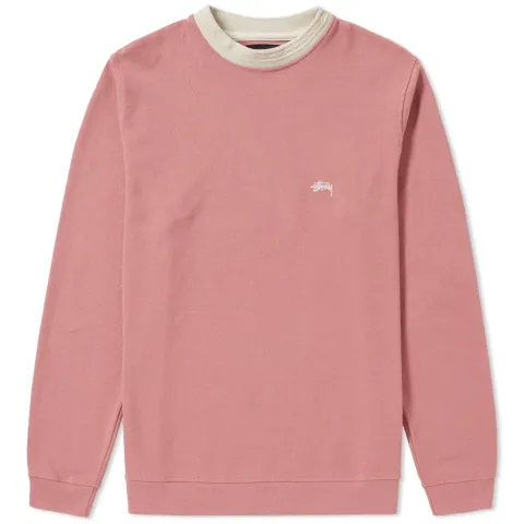 Long Sleeve Diamond Collar Heavy Pique