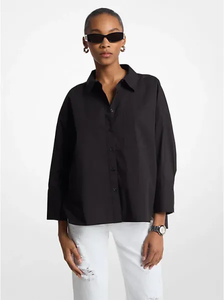 Stretch Cotton Poplin Shirt