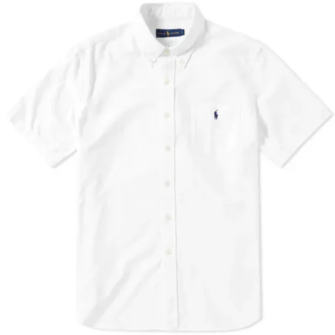 Short Sleeve Custom Fit Oxford Shirt