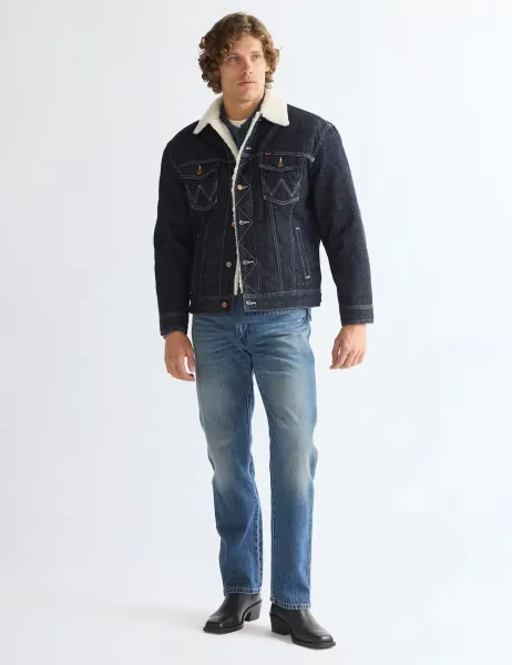 Wrangler 13MWZ Slim Fit Pure Cotton Jeans Blue Denim