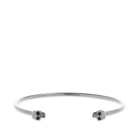 Thin Twin Skull Bracelet