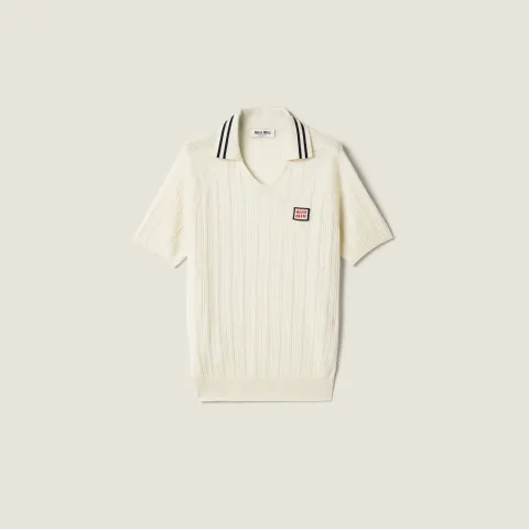 Cashmere polo shirt