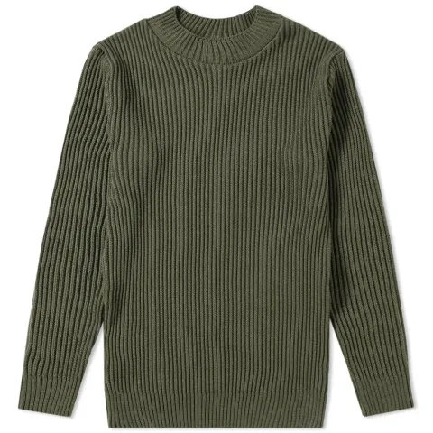 Patent Crew Knit