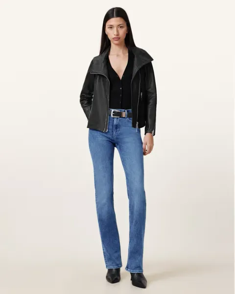 Haldan Slim Bootcut Stretch Denim Jeans
