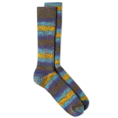 Stripe Rib Marl Sock