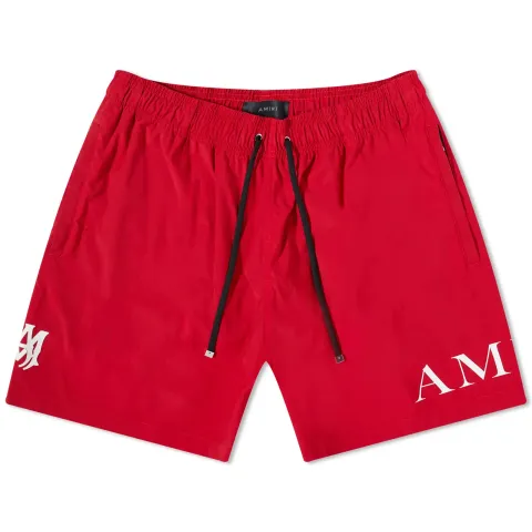 Double Logo Swim Trunks