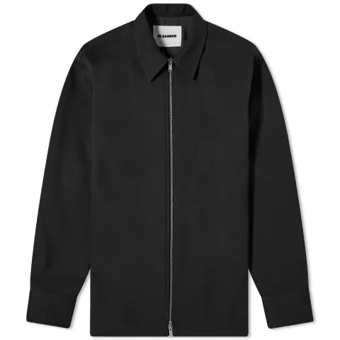 Zip Through Cotton Overshirt