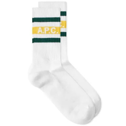 A.P.C. Forrest Logo Stripe Socks