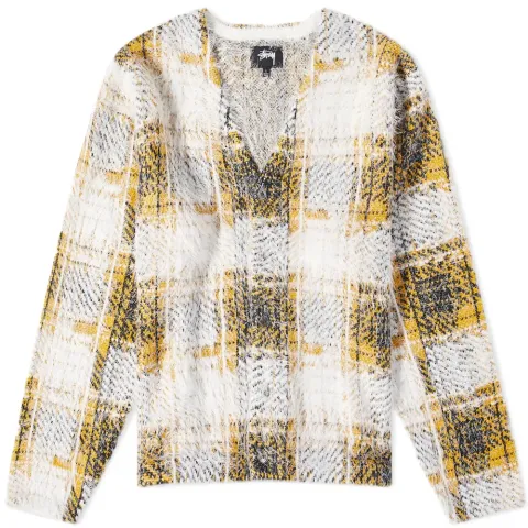 Hairy Plaid Cardigan