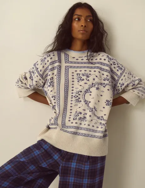 Monsoon Paisley Crew Neck Jumper