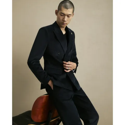 River Island Slim Fit Corduroy Suit Jacket