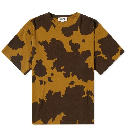 Cowhide Print Slub Jersey T-Shirt