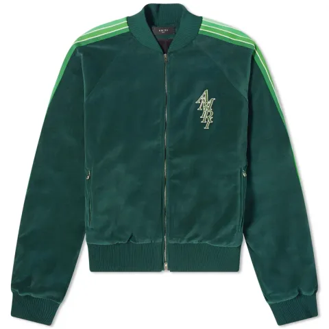 Stack Logo Velour Track Jacket