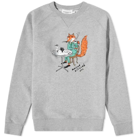 by Olympia Le-Tan Coffee Fox Crew Sweat