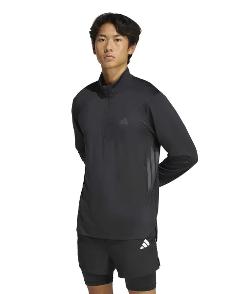 Adidas Essentials Workout 1/4 Zip Sweatshirt Black