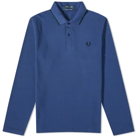 Long Sleeve Twin Tipped Polo - Made in England