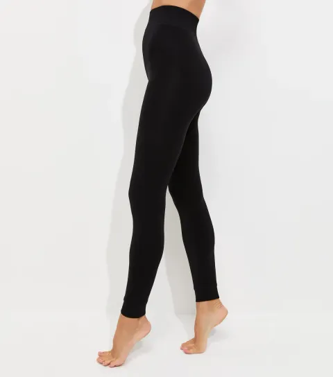 New Look Women's Black Fleece Lined Leggings