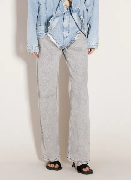 Cut-Out Jeans