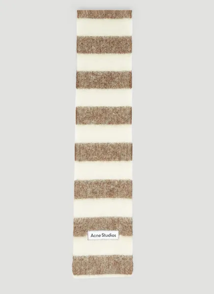 Logo Patch Wool Scarf