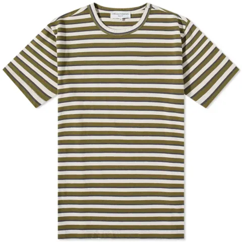 Officine Générale Slub Cotton Stripe T-Shirt