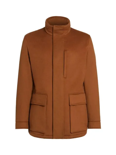 Men Saharan Cashmere Jacket Brown