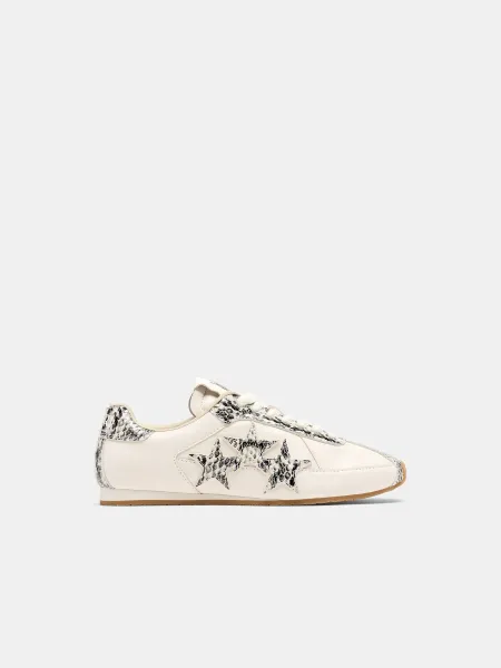 WOMEN - WOMEN'S LIZARD EMBOSSED PACIFIC FLAT - Alabaster