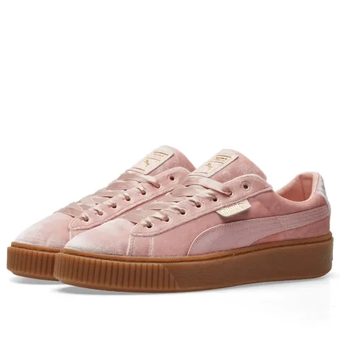 Women's Basket Platform Velour & Suede