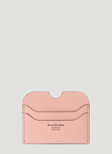 Logo Print Leather Cardholder